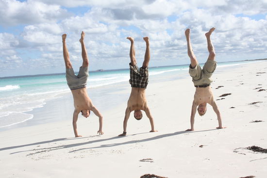 Bei so einem Strand steht die Welt Kopf!