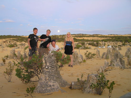Hinter uns geht gerade der Mond auf...es war wirklich beeindruckend!