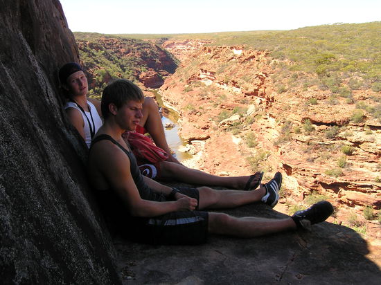 und ein wenig Erholung von den stickig-warmen 35 Grad