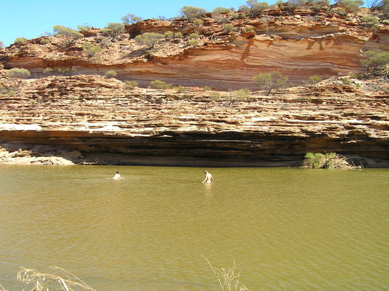 Eine kleine Abkühlung war auf jeden Fall willkommen!
