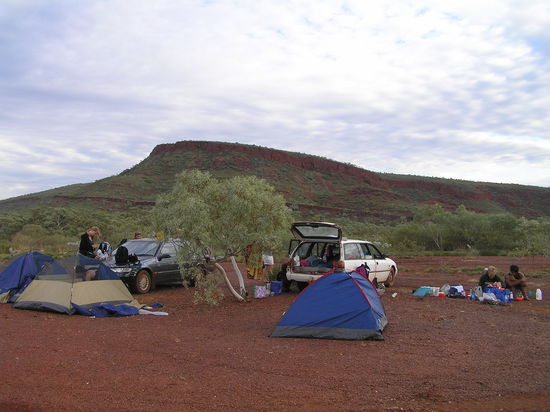 Unser Zeltlager im Karijini Nationalpark