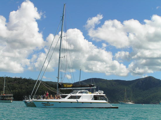 Unser bescheidenes Boot.