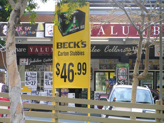 Kasten Beck´s im Sonderangebot  (wir leiden...)