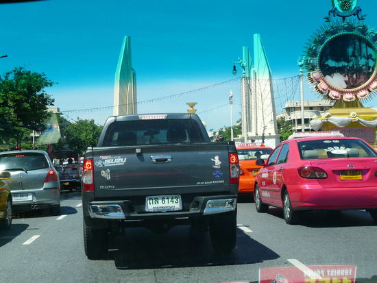 Im Taxi durch Bangkok