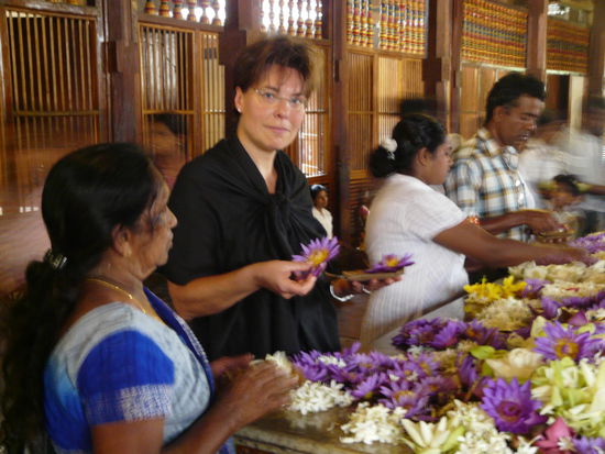 Opfern für gutes Karma