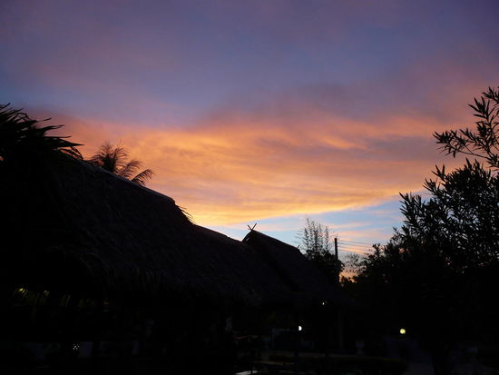 Die Sonne geht schlafen