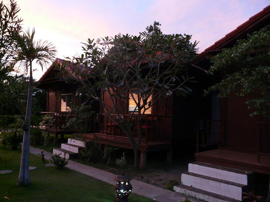 Abendstimmung auf unserer Terrasse