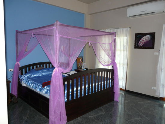 Unser Zimmer in etwas gewagter Farbwahl