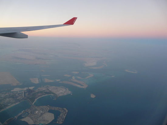 Landeanflug auf Abu Dhabi