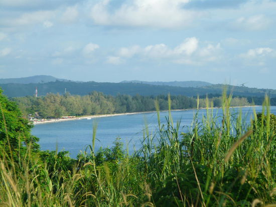 Blick über die Bucht vom Serendipity Beach