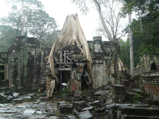 Wir brechen ab, es gießt wie aus Eimern