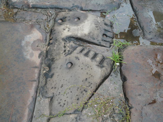 Buddhas Fußabdrücke in Angkor Wat