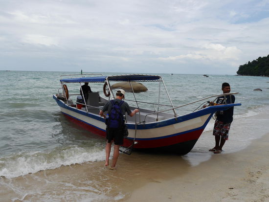 Rückfahrt mit dem Boot.