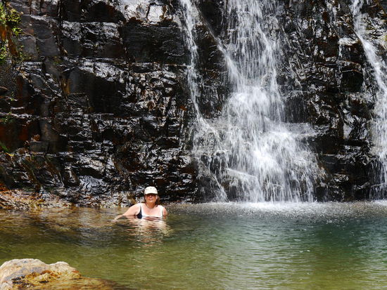 Und da die Affen kurz vor uns ihr Unwesen getrieben haben, ist nun fast Menschenleer.