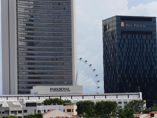 Blick vom Hoteldach.