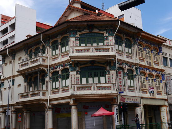 Tolle Häuserfassaden auch in Little India.