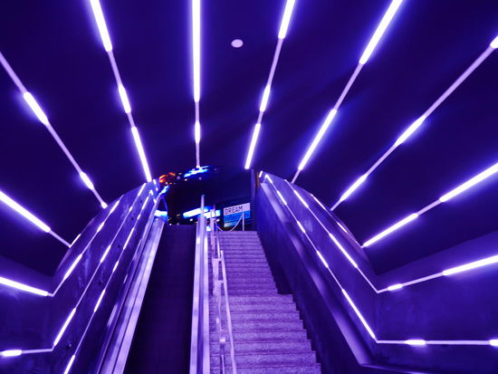 Auf dem Weg zum Eingang...