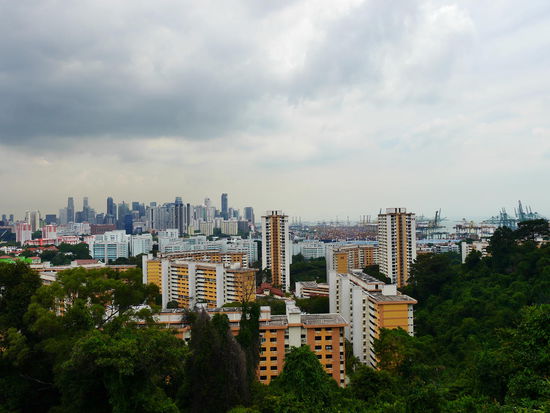 Aussicht auf die Stadt.
