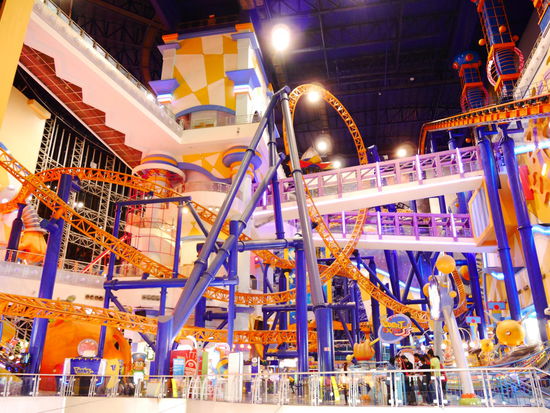 Und nach dem Essen.... anstelle des Verdauungsspaziergangs. Indoor Rollercoster.