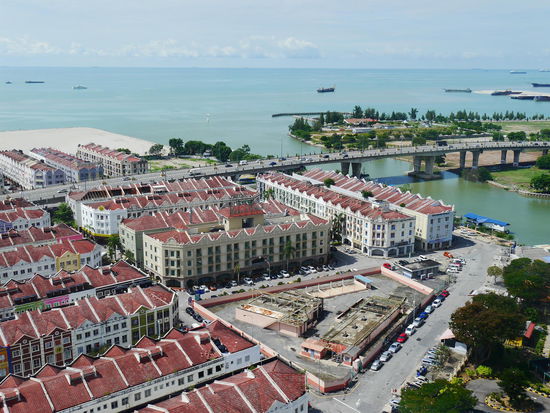 Melaka von oben.