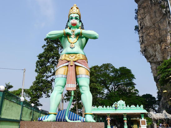 Hanuman Statue an den Batu Caves