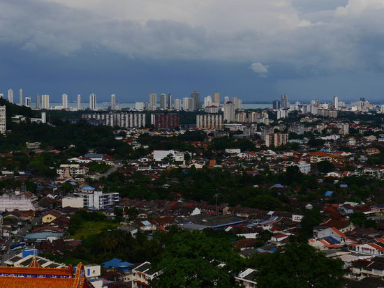 Ein Unwetter zieht auf.
