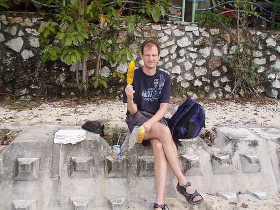 Maiskolbenbreak mit Showeinlage.