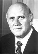 Frederik Willem De Klerk, Nachfolger Botha's beendete 1989 den Wahnsinn der Apartheid