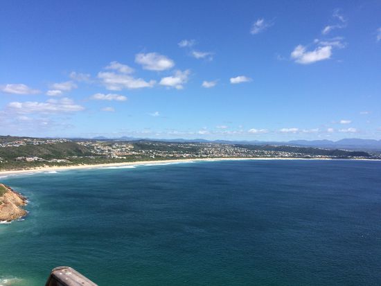 Blick von Robberg an die Küste