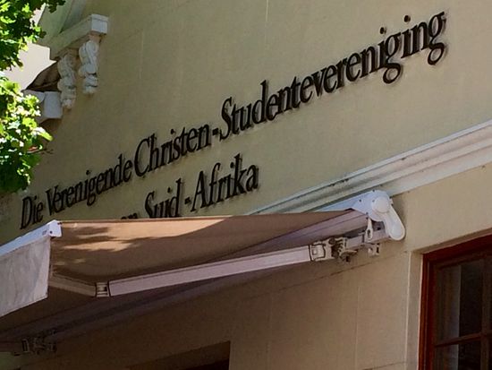 Bei der christlichen Studentenvereinigung gab es echt leckeren Eiskaffee