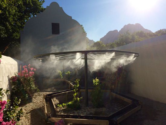 Wasserdampf zur Erfrischung