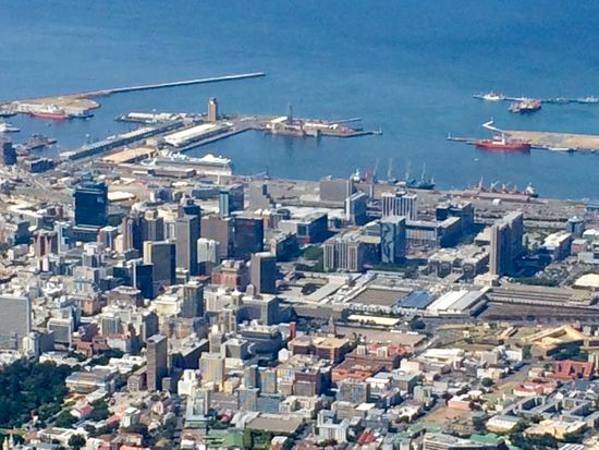 Finanz Distikt mit Waterfront im Hintergrund