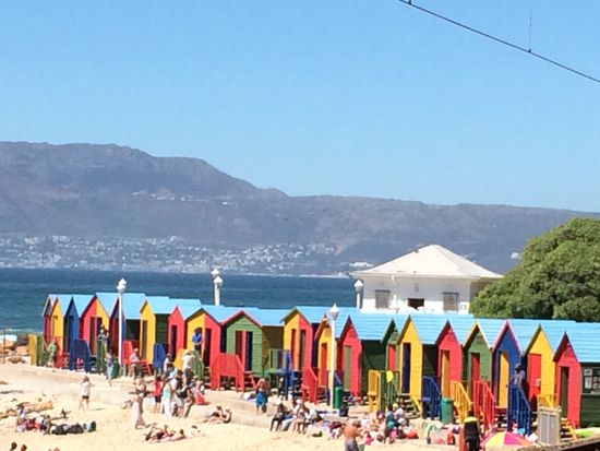 Ebenfalls bunte Strandhäuser in St. James