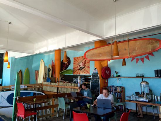 Surfcafé in Muizenberg = sehr leckeres Frühstück