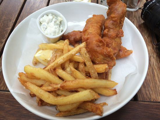 Fish an Chips. Die Mittags-Allzweckwaffe