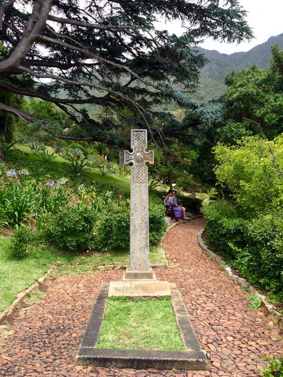 Das Grab des Gartengründers