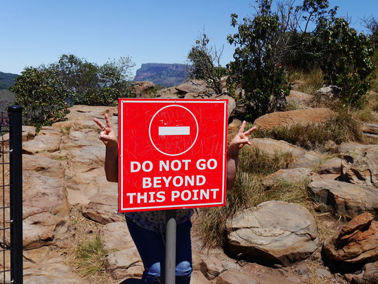 Schlechte Verstecke... Auch in Südafrika