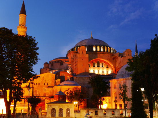 Hagia Sophia bei Nacht