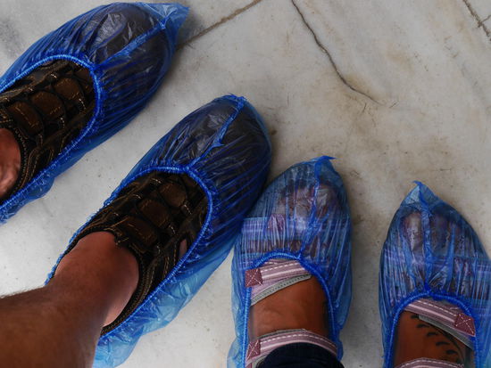 Lustige Schuhüberzieher