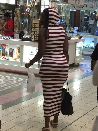 Verirrtes Zebra in der Shoppin Mall