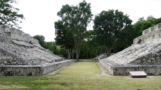 Der Pelota, Ballspielplatz der Maya