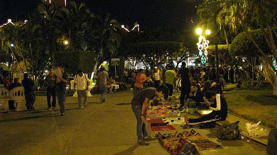 Künstler und Händler auf dem Zócalo