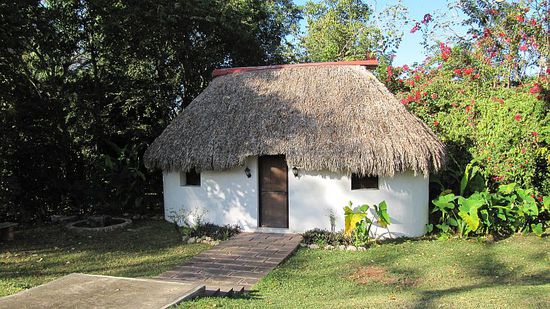 Unterwegs: So sieht ein übliches Eigenheim in Yucatan aus.
