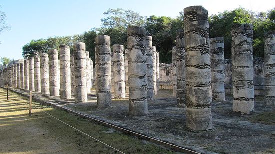 Gruppe der tausend Säulen (bei 12 haben wir uns verzählt und aufgegeben.)