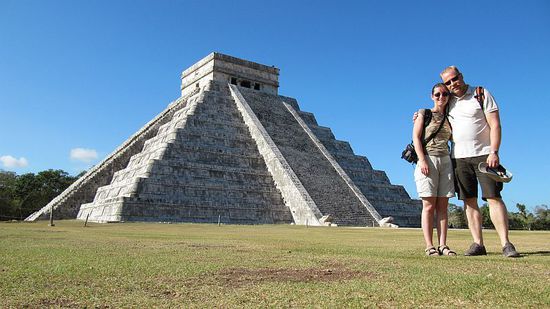 Das wichtigste Monument in Chichén Itzá, "El Castillo" genannt, die Pyramide des Kukulkán.