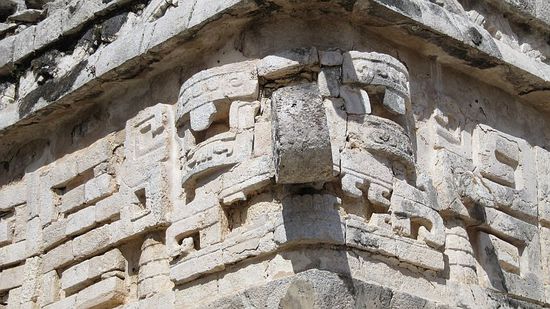 Der Regengott Chac mit dem bekannten Rüssel