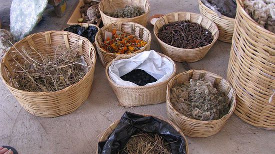 Natürliche Zutaten für das Färben