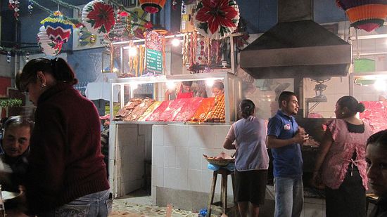 Fleischstand im Merkado 20 de Noviembre