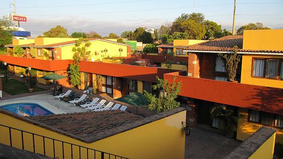 Blick über das Hotel Hacienda la Noria