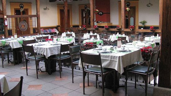 Der Patio und Frühstücksraum